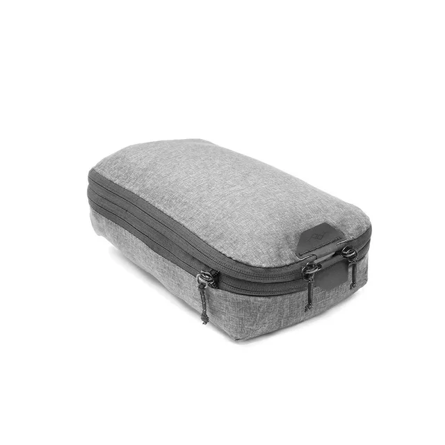 Peak Design packing cube in charcoal with compression zipper