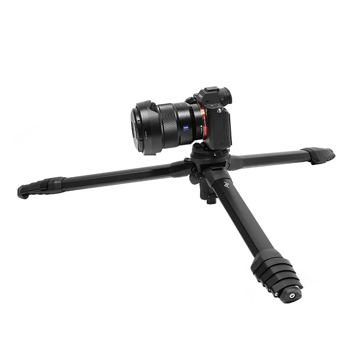 Peak Design Travel Tripod in low mode configuration showing inverted center column